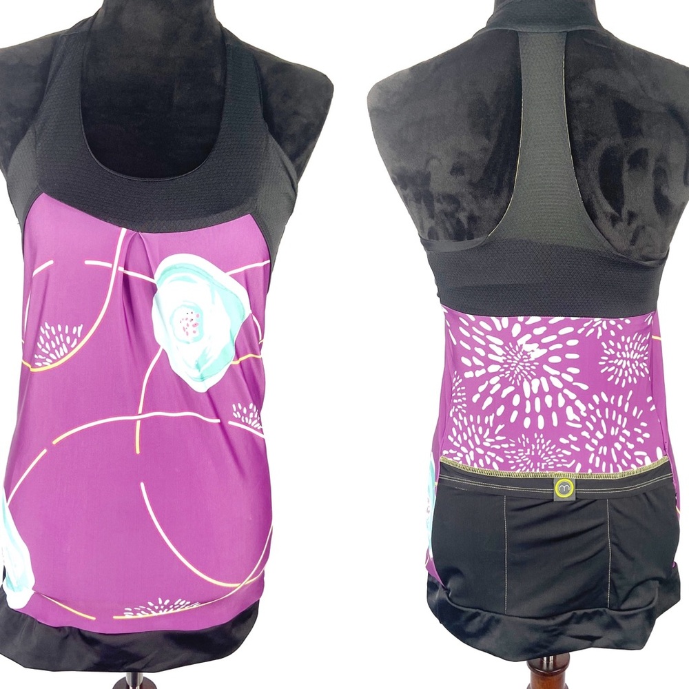Moxie cycling Jersey halter-style t-back tank sz M